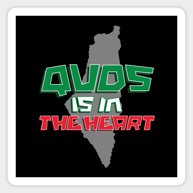 Quds is in the heart - Free Palestine Sticker by Amrshop87